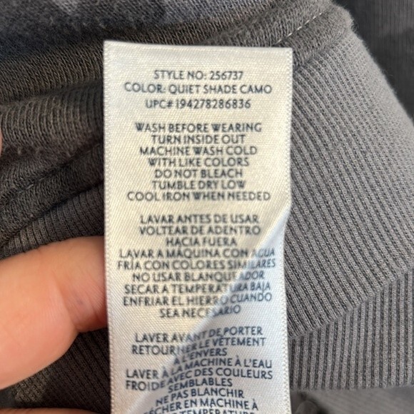 SEVEN7 Size Small Women's Camouflage Hooded Sweatshirt Asymmetrical Hem Stretch - Picture 7 of 8